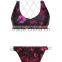 ladies fashion print and cross strap bikini-3