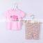 High quality Sweet Kids clothing suit manufacturers Wholesale children's boutique softly baby cloting tops+pant