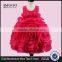 Hot Sale Little Girl Flower Shape Party Dress Lace Princess Kids Dress One Piece Prom Dress With Low MOQ