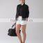 MGOO Factory Supplied White Slim Fit Shorts Woman Light Cotton Terry Fabric Sport Short Pants