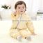 custom wholesale 100% cotton 2 to 5 year old children winter jumpsuit clothes sets