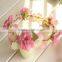 Ladies Floral Flowers Wedding Garland Forehead Hair Head Band