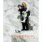 Winter Skiing Wedding Couple Figurine