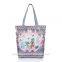 Oil painting natural cotton printing female folk-custom bag shoulder polyester shopping bag CB04