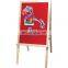 Trade assurance high quality folding wooden artist painting easel stand with blackboard wholesale