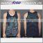 sublimation printed gym undershirt/ fitness undershirt