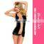 Women Sleeveless Short Sexy Wetlook Chain Club Dress Wholesale