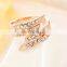 New Gold Plated Rings for women engagement CZ diamond jewelry vintage women wedding rings fashion Accessories