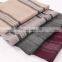 inner mongolia factory winter warm infinity unisex pure wool scarf shawl fashionable classic stripes scarf wool stoles shawls
