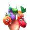 baby love doll Education Toy mini plush cartoon fruit finger puppet toys set