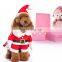 Wholesale Christmas Costume Clothes Santa Claus Suit + 1* Santa Claus Cap Christmas Hat for Dog Cat Pet