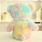Fluffy Jumbo colorful rainbow teddy bear plush custom toy