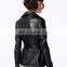 2017 New Designs Women Fashion Winter Bomber Leather Motorcyle Jacket