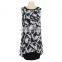 Floral Print Neck Trim Old Lady Tunic Guangzhou Manufacturer