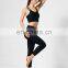 GAEANER black crop moisture wicking organic cotton padded sports yoga bra