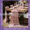 TR018A wholesale party decor chiffon fabric wedding table runners custom