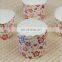 Ice cream paper cups with decorative picks