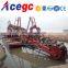 River bucket chain dredge boat with high performance concentrator for sale