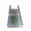 Factory Supply Galvanized SS400 Steel Standard C Channel Dimensions
