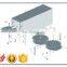 end milling curtain wall profile aluminum drilling and cutting saw