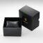 Wholesale OEM customized luxury Square black watch box cardboard watch packaging box with PU pillow