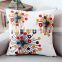 European Design Decorative Hand Embroidery Design Throw Flowers Pillow Cushion Cover