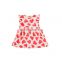 X1223/Red sweet baby girl birthday dresses heart party princess high quality fashion summer dresses