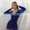LAITE D2198 New arrivals autumn&winter fashion solid color velvet casual dresses women bodycon sexy dresses