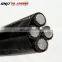 Duplex Triplex Quadruplex PVC/XLPE Insulated Overhead Aluminium Conductor Aerial Bundle Cable