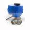 SS304 DN25 CTF-001 10nm 12v ball valve motorized 1 inch three way valve