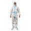 High quality industrial hooded medical disposable coverall with anti-splash material for hospital use