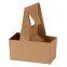 Kraft Paper Portable Cup Holder Coffee Takeaway Cup Carrier for Hot Drink