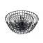 High Quality Wire With Coating 2 Tier Metal Fruit Basket Detachable Kitchen Storage Baskets