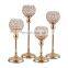 European Crystal Candle Holders Stand Pillar Tall Wedding Table Centerpieces Candlestick Holder for hotel home decoration