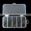 50pcs/Set In Stock 4# 2# 1# 1/0 2/0 Crank Hook Set Sea Fishing Hooks Set With Box