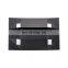 In stock low MOQ black color rigid flat magnetic folding gift box for packaging