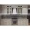 China cheap modern luxury with island design solid wood white color kitchen cabinets