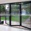 Vertical Aluminum Glass Patio Exterior folding Doors Double Glazing aluminum bifold doors