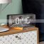 Hot sale decoration gift modern desk table Led digital snooze alarm mirror clocks for home office