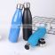 Double Wall cola shape water bottle Vacuum Insulated Stainless Steel flask for Outdoor Sports Camping