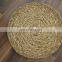 Natural Woven Round Seagrass Pad Mat Placemats/100% Handmade Seagrass Table Mat Placemats