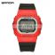 SANDA 293 Colorful Fashionable Rubber Strap Minimalist Waterproof Calendar Light Sport Women Digital Watch