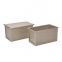 Carbon Steel Wholesale Custom Cuboid Rose Gold Non Stick Toast Box Loaf Baking Pan Toast Bread Mold with Lid