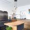 Vintage 3 Light Glass Pendant Light Fixture with Seeded Glass Shades for Kitchen Island