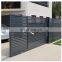 commercial custom courtyard entrance driveway main modern steel electric sliding fence gate automatic design