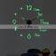 Wholesale Big Wall Clock Custom LOGO 3d Night Light DIY Luminous Watch Acrylic Non Ticking Wall Clocks Home Decor