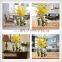 Home Ornament Brass Leaf Green Decorative Ceramic Porcelain Vase