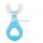 Manual Silicone Baby Toothbrush Children U Shape Replacement Oral Care Cleaning Brush Kids Tooth Cleaner