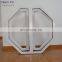 Hexagon aluminum glass casement window