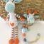 Handmade Giraffe Crochet Amigurumi Teether, Rattle, Pacifier Set Baby Gift Doll Kid's Toy Vietnam Supplier Cheap Wholesale